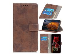 Capa PU estilo vintage café para Apple iPhone 6.5 (2019)
