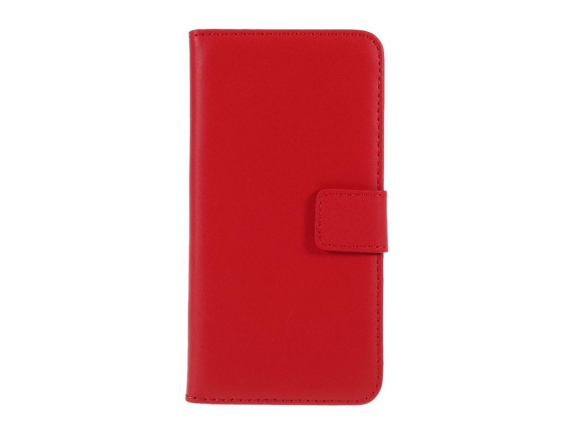 Capa PU Dividido vermelho para Apple iPhone 6 Plus/6s Plus 5.5