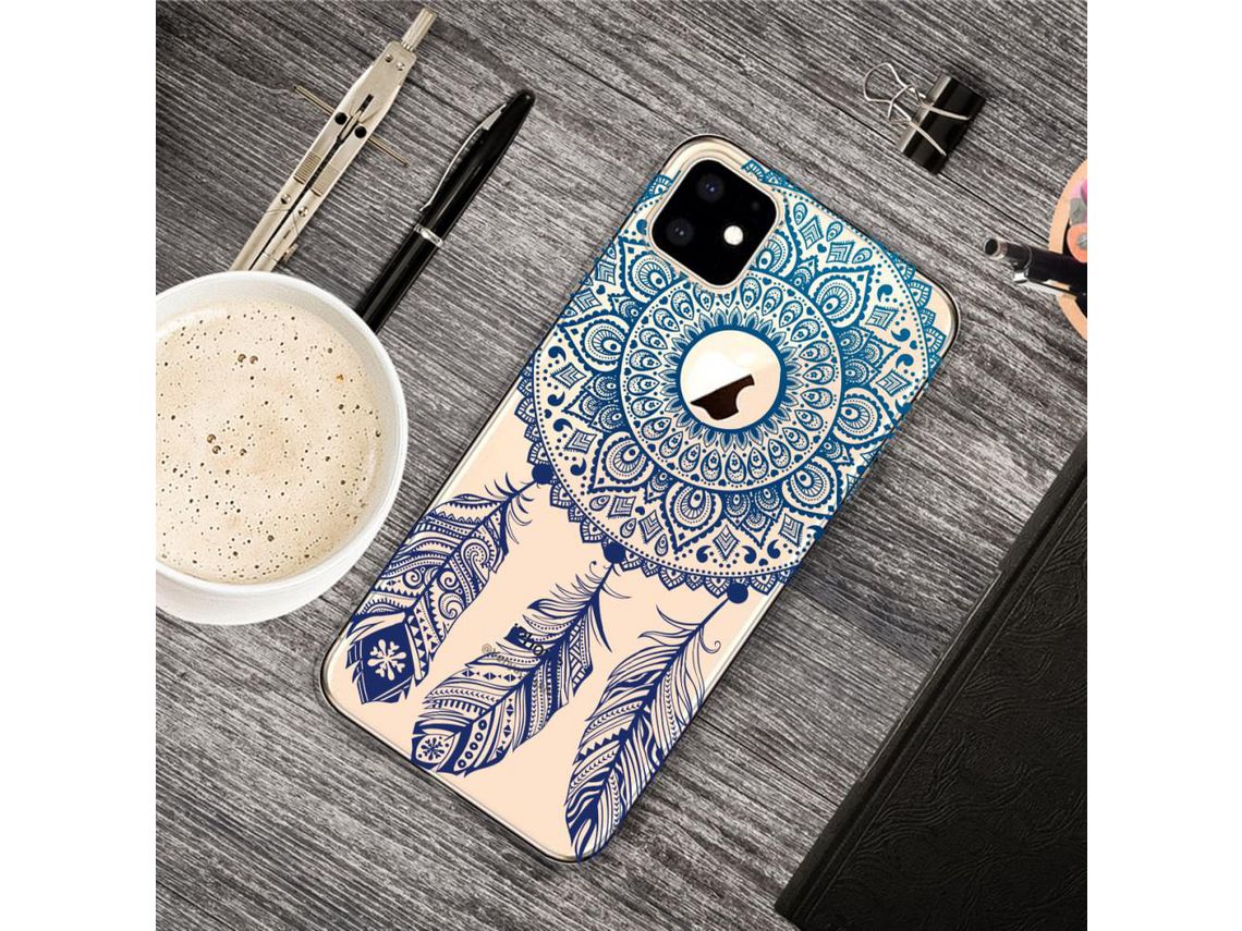 Capa TPU padrão de impressão suave mandala para Apple iPhone XR 6.1 pouces (2019)