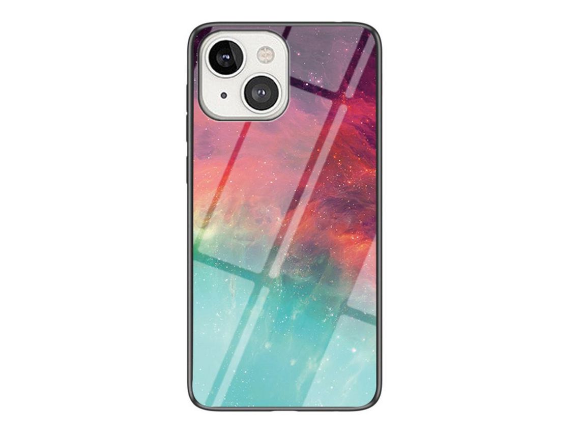 Capa TPU 3D céu estrelado textura suave céu estrelado colorido anti-riscos para iPhone 13 6.1
