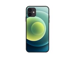 Capa TPU padrão de círculo verde para Apple iPhone 12/12 Pro