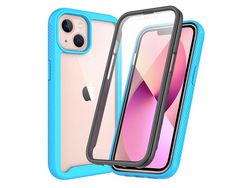Capa TPU azul claro à prova de choque para iPhone 13 6.1