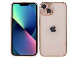 Capa TPU galvanoplastia, corte preciso ouro para iPhone 13 6.1