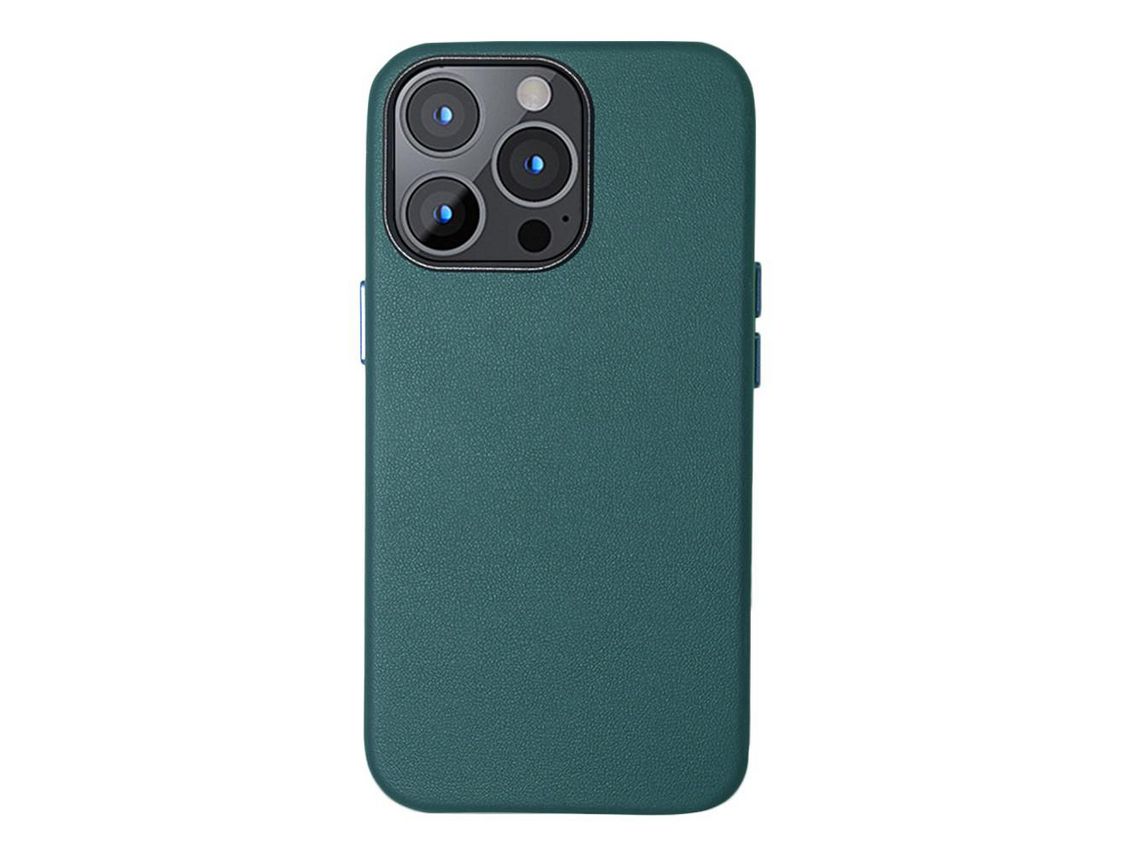 Capa TPU + PU verde anti-riscos para iPhone 13 Pro 6.1