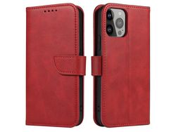 Capa PU + TPU vermelho para iPhone 13 6.1