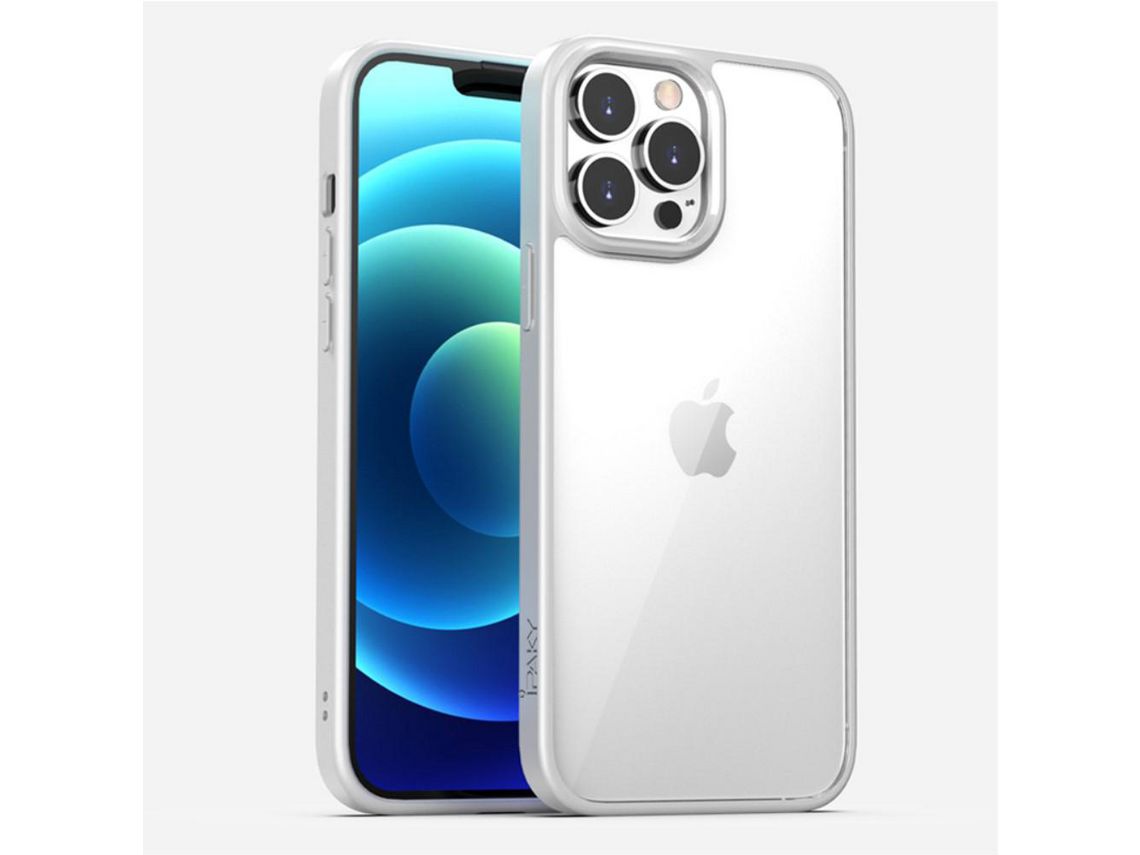 Capa TPU IPAKY proteção contra quedas, híbrido branco para iPhone 13 6.1