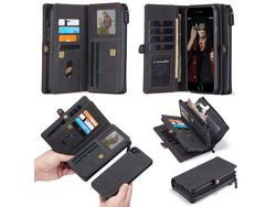 Capa PU preto para Apple iPhone SE (2nd Gen)/8/7