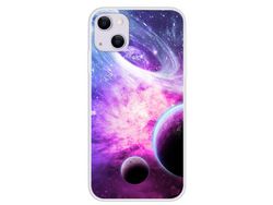 Capa TPU espaço cósmico, detenção de queda, galáxia da via láctea para iPhone 13 6.1