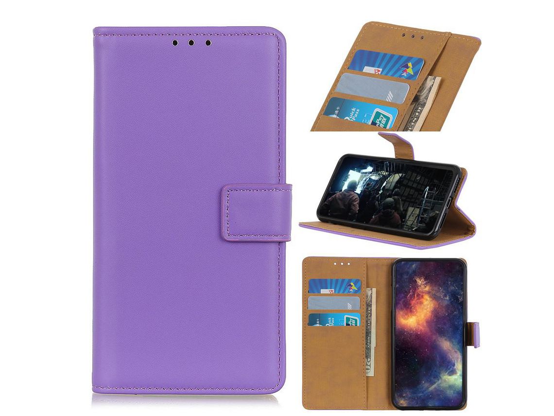 Capa PU roxo com apoio para Apple iPhone 5.8 (2019)