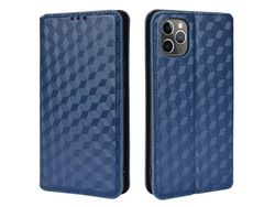 Capa PU padrão 3D com apoio azul para iPhone 11 Pro 5.8