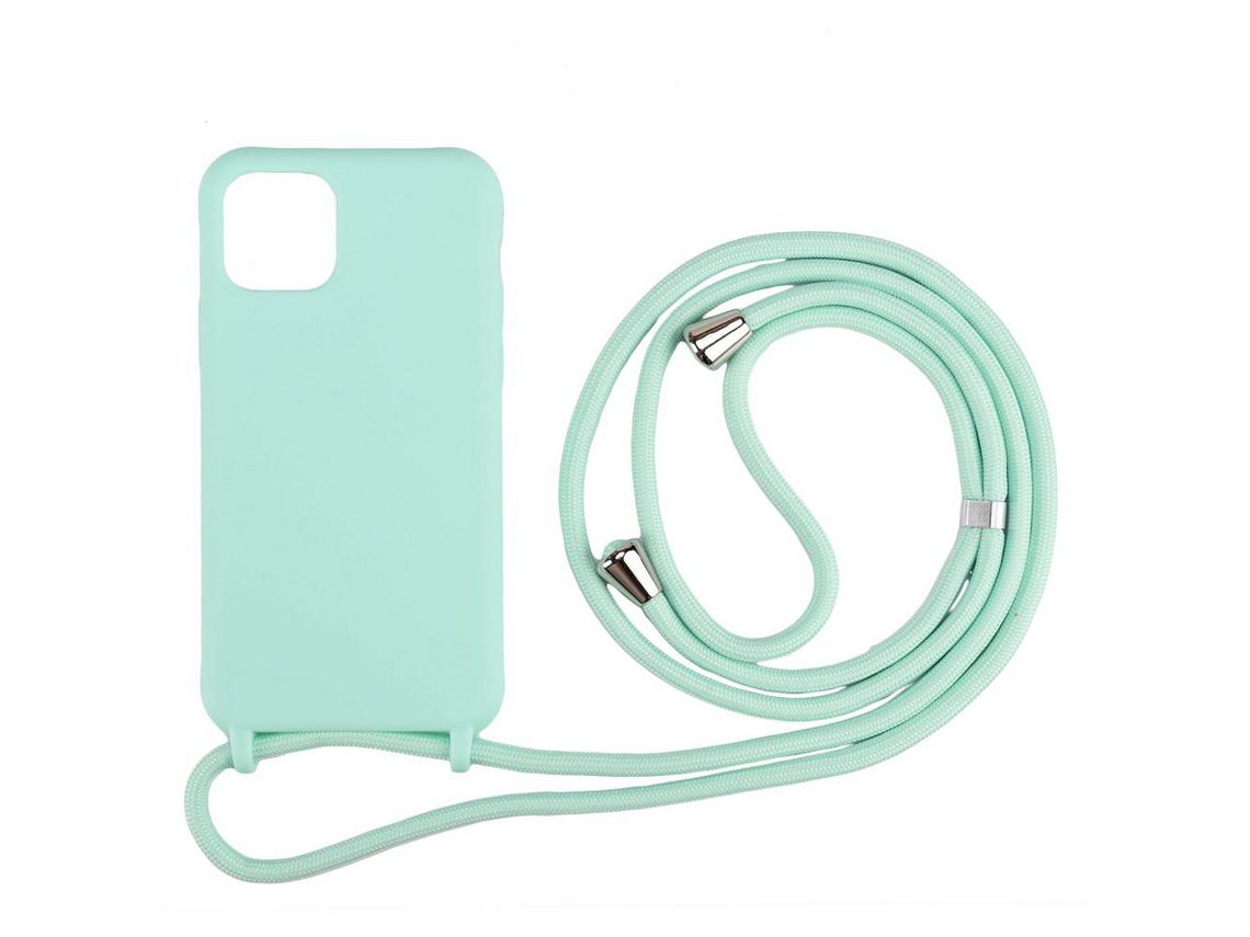 Capa TPU com alça multifuncional flexível azul claro para Apple iPhone 11 6.1