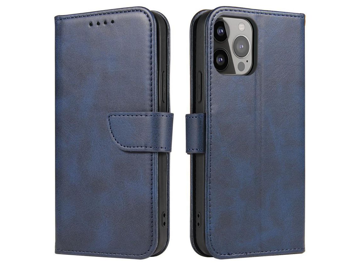 Capa PU + TPU cor azul para iPhone 13 6.1