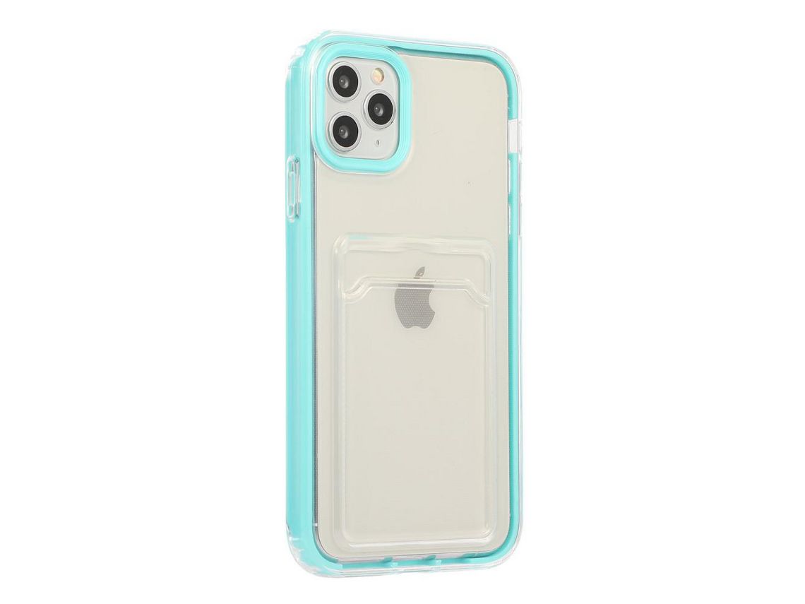 Capa TPU anti-queda, anti-choque com suporte para green card para iPhone 13 6.1