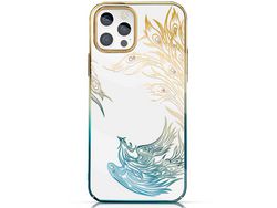 Capa TPU KINGXBAR gradiente claro, galvanizado, à prova de choque phoenix para iPhone 12/12 Pro 6.1