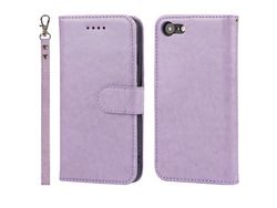 Capa PU + TPU costura dobrada com proteção contra queda roxa para iPhone SE (2nd Gen)/8 4.7 /7 4.7