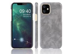 Capa PU Difícil cinza para Apple iPhone 5.8 (2019)