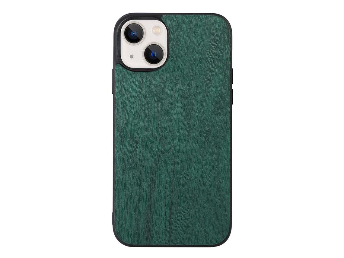 Capa TPU + PU anti-riscos verde para iPhone 13 mini 5.4