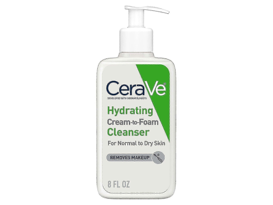 Creme De Limpeza Facial Espumante Cerave Com Ácido Hialurônico, Sem Fragrância, 236 Ml
