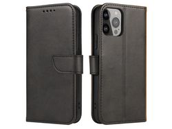 Capa PU + TPU à prova de choque, à prova de arranhões preto para iPhone 13 Pro 6.1
