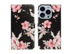 Capa PU + TPU com suporte de azaleia para iPhone 13 Pro Max 6.7