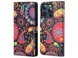 Capa PU + TPU com suporte para peixe para iPhone 13 Pro Max 6.7