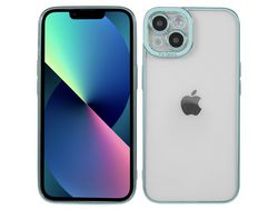 Capa TPU corte preciso, galvanoplastia verde para iPhone 13 6.1