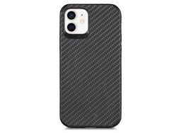 Capa TPU + PU textura de fibra de carbono, anti-riscos preto para iPhone 11 6.1