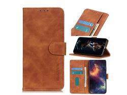 Capa PU retro marrom para Apple iPhone 12 Max/12 Pro 6.1