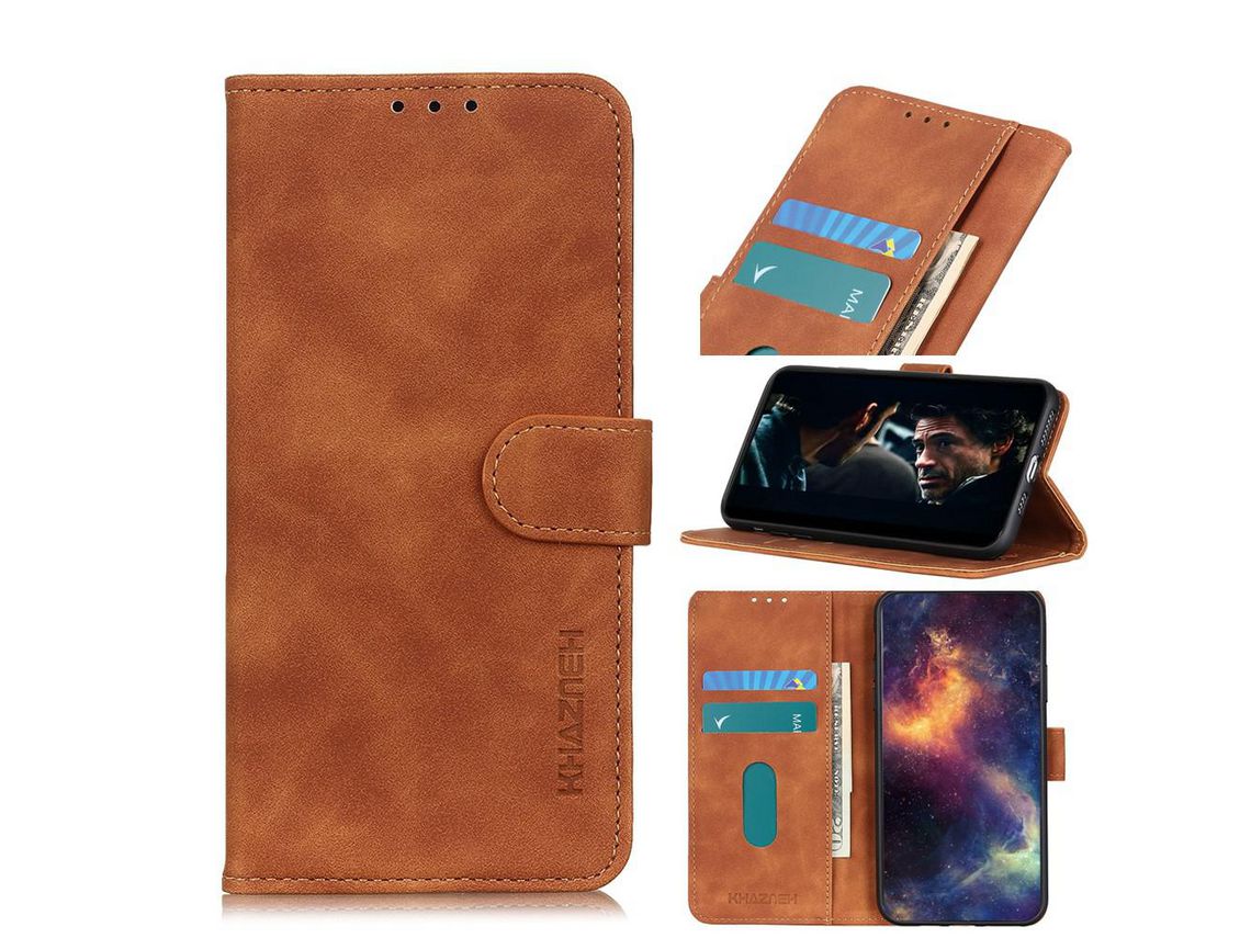 Capa PU retro marrom para Apple iPhone 12 Max/12 Pro 6.1