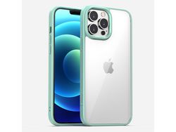 Capa TPU IPAKY anti-queda de cabelo, híbrido verde claro para iPhone 13 6.1