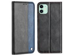 Capa PU emenda de cor azul para iPhone 13 mini 5.4