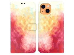 Capa PU + TPU padrão de aquarela de ímã permanente de primavera sakula para iPhone 13 mini 5.4