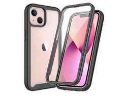Capa TPU híbrido preto para iPhone 13 mini 5.4