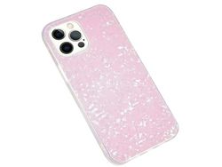 Capa TPU + acrílico IPAKY anti-riscos rosa para iPhone 12/12 Pro 6.1