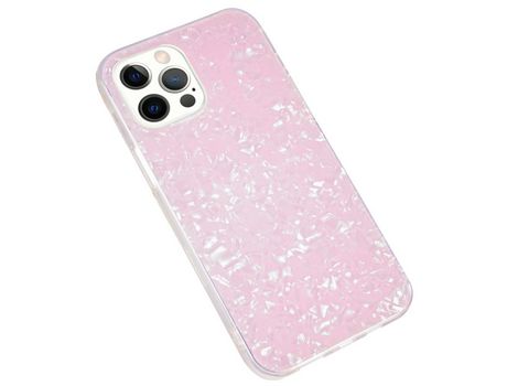 Capa TPU + acrílico IPAKY rosa para iPhone 12 Pro Max 6.7