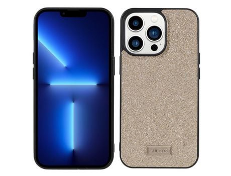Capa TPU + PU SULADA glitter, híbrido de ouro para iPhone 13 Pro 6.1