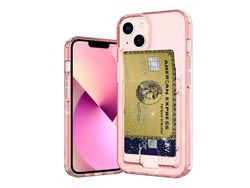 Capa TPU anti-riscos, brilhante Rosa transparente para iPhone 13 6.1