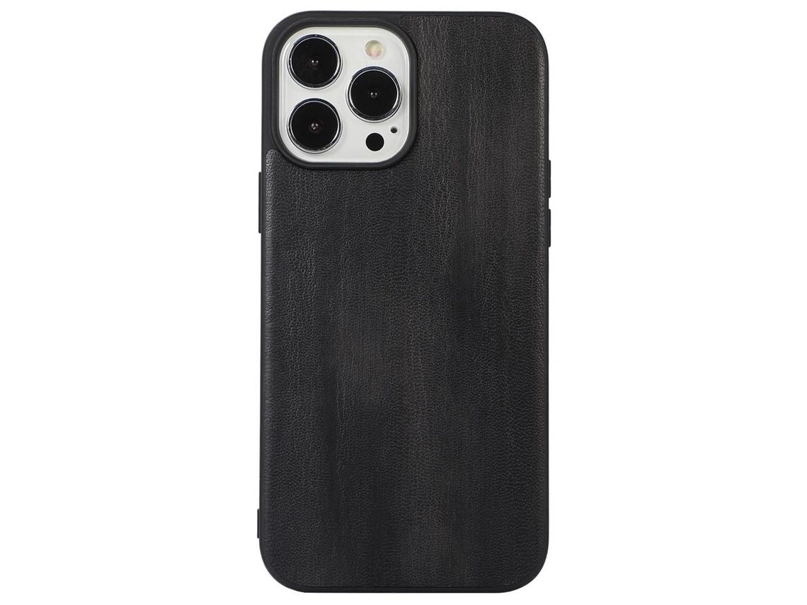 Capa TPU + PU preto para iPhone 11 Pro 5.8