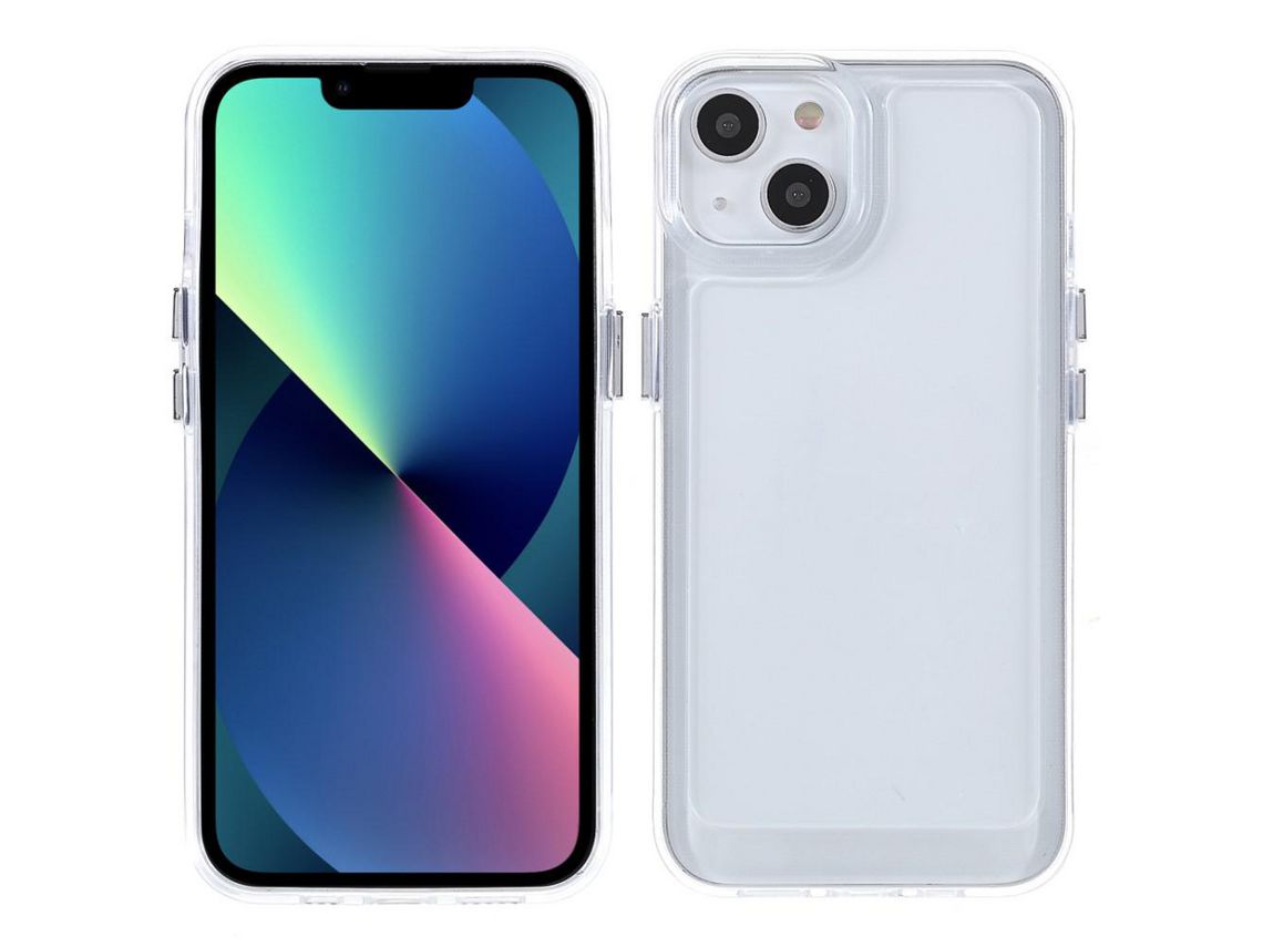 Capa TPU + acrílico transparente para iPhone 13 mini 5.4
