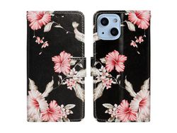 Capa PU + TPU azaléia para iPhone 13 mini 5.4