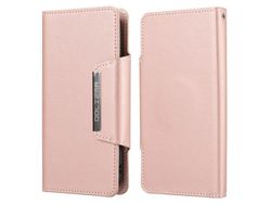 Capa PU + TPU ultrafino, ouro rosa à prova de choque para iPhone 13 Pro Max 6.7