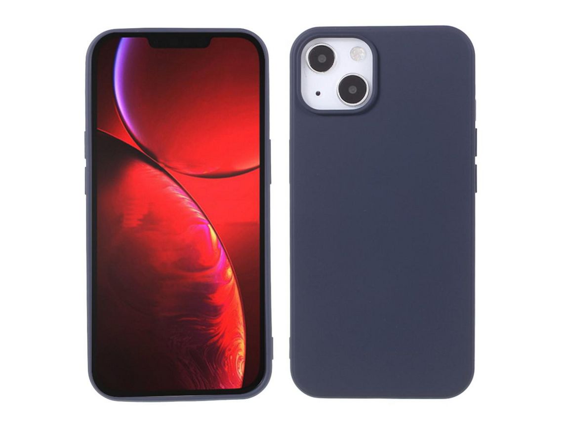 Capa TPU X-LEVEL à prova de choque, anti-riscos azul escuro para iPhone 13 6.1