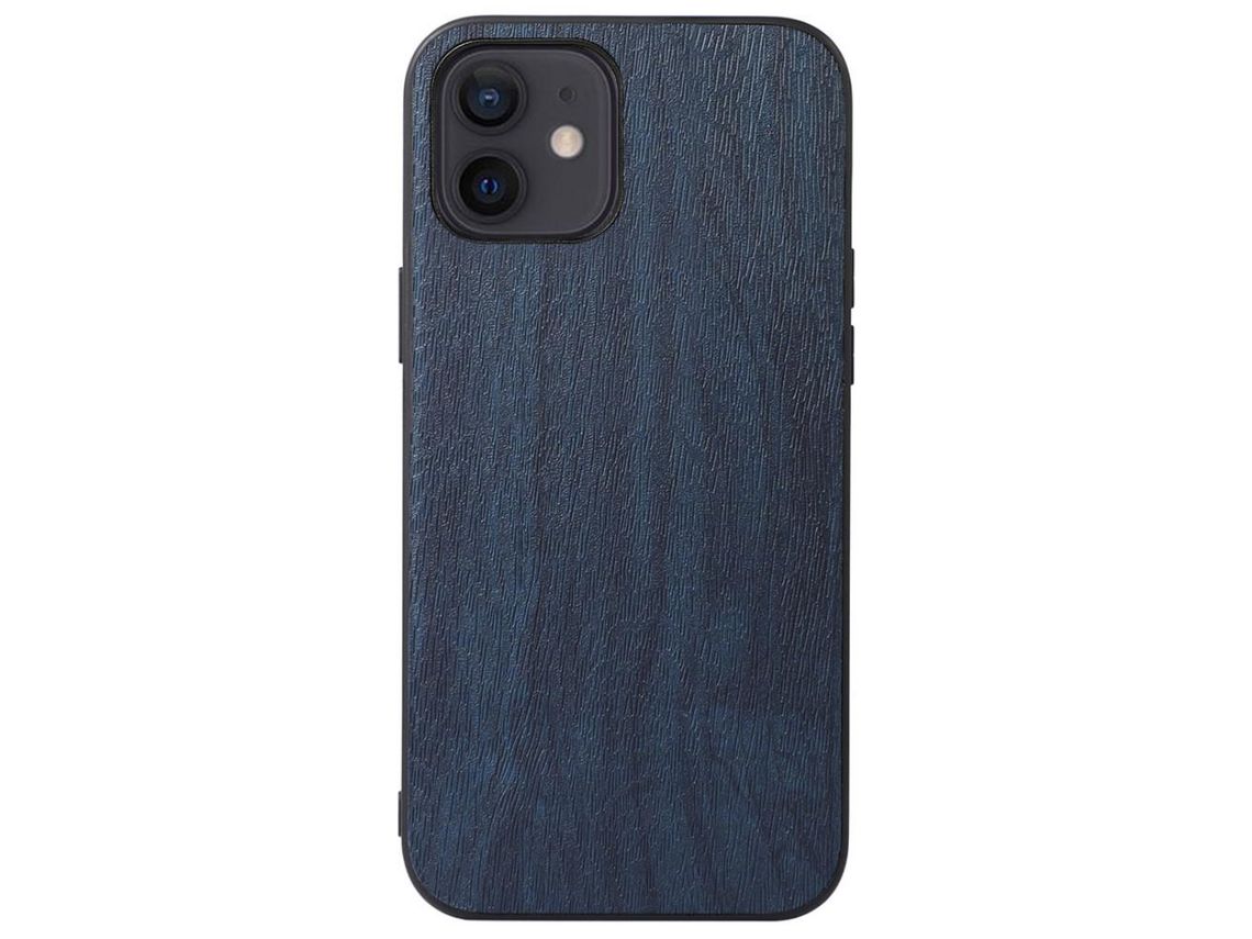 Capa TPU + PU azul para iPhone 12/12 Pro 6.1