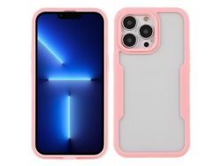 Capa TPU + acrílico com proteção da lente da câmera rosa para iPhone 13 Pro 6.1