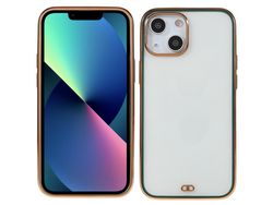 Capa TPU galvanoplastia verde para iPhone 13 6.1
