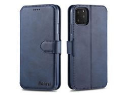 Capa PU com apoio azul para Apple iPhone 12 5.4
