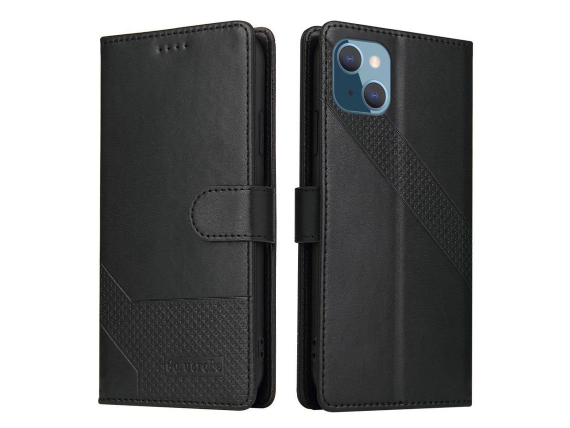 Capa PU + TPU GQ.UTROBE Preto para iPhone 13 mini 5.4
