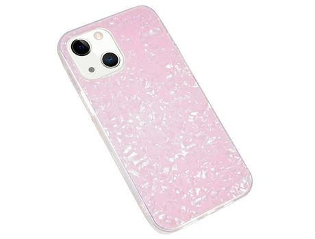 Capa TPU + acrílico IPAKY , à prova de choque rosa para iPhone 13 6.1