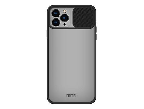 Capa TPU MOFI anti-riscos, lente deslizante preto para iPhone 13 Pro Max 6.7