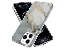 Capa TPU Padrão de mármore estilo F para iPhone 13 Pro Max 6.7